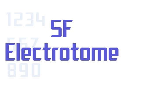 SF Electrotome Font Download