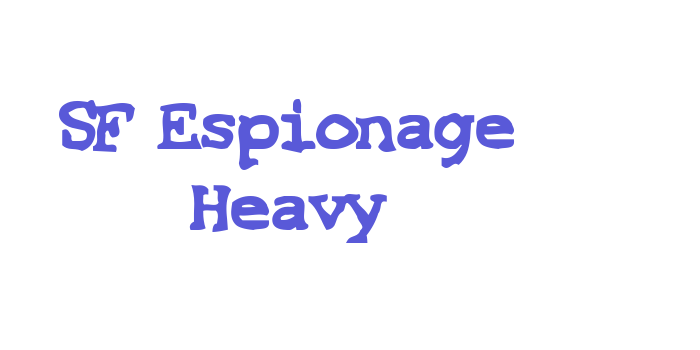 SF Espionage Heavy Font Download