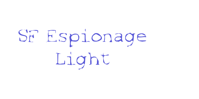 SF Espionage Light Font Download