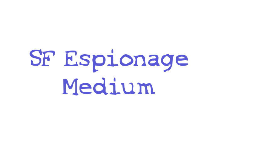 SF Espionage Medium Font Download