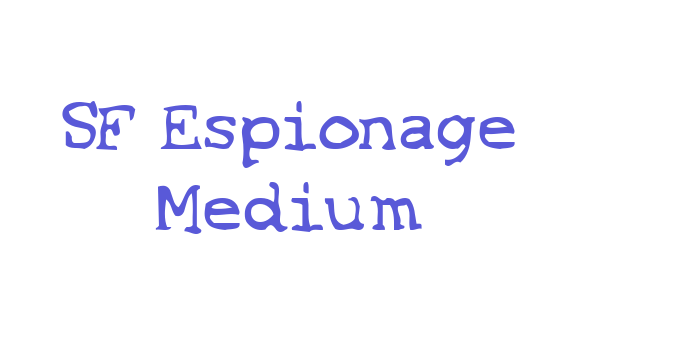 SF Espionage Medium Font Download