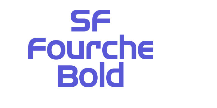 SF Fourche Bold Font