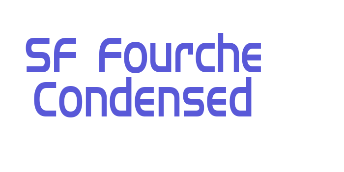 SF Fourche Condensed Font