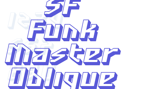 SF Funk Master Oblique Font Download