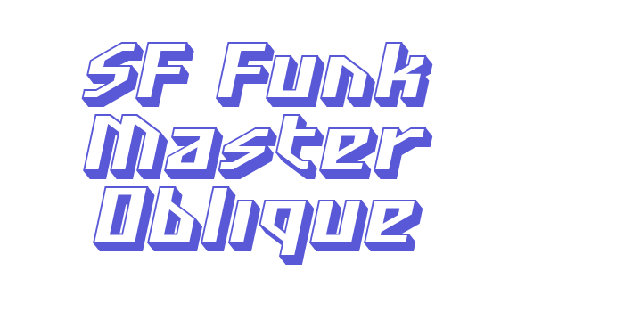 SF Funk Master Oblique Font Download