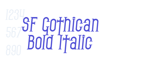 SF Gothican Bold Italic-font-download