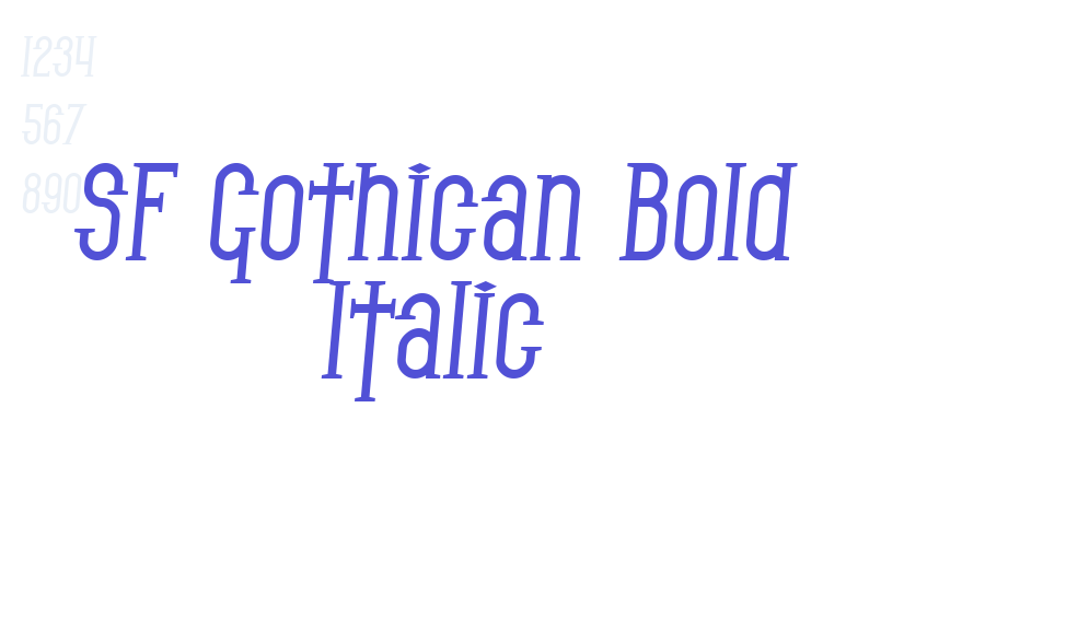 SF Gothican Bold Italic-font-download