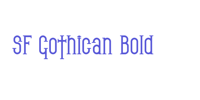 SF Gothican Bold Font Download