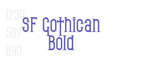 SF Gothican Bold-font-download