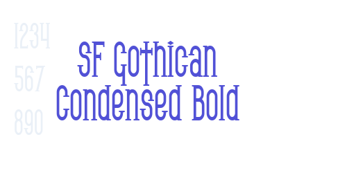 SF Gothican Condensed Bold-font-download
