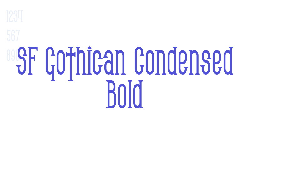 SF Gothican Condensed Bold-font-download