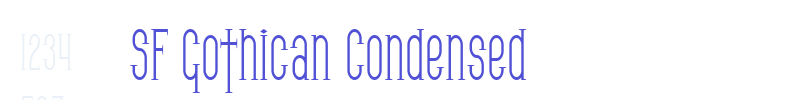 SF Gothican Condensed-font