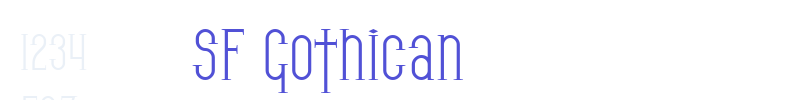 SF Gothican-font