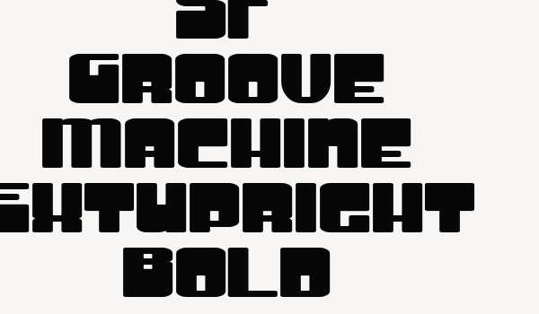 SF Groove Machine ExtUpright Bold Font