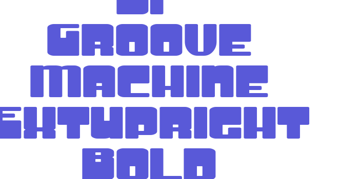 SF Groove Machine ExtUpright Bold Font Download