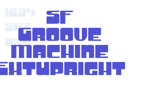 SF Groove Machine ExtUpright Font Download