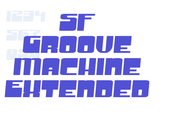 SF Groove Machine Extended Font Download