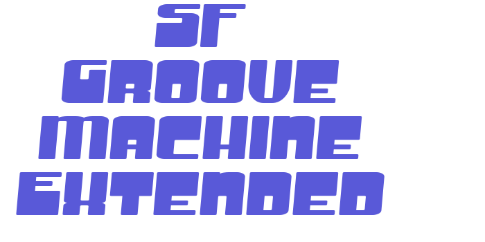 SF Groove Machine Extended Font Download