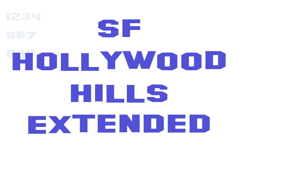 SF Hollywood Hills Extended-font-download