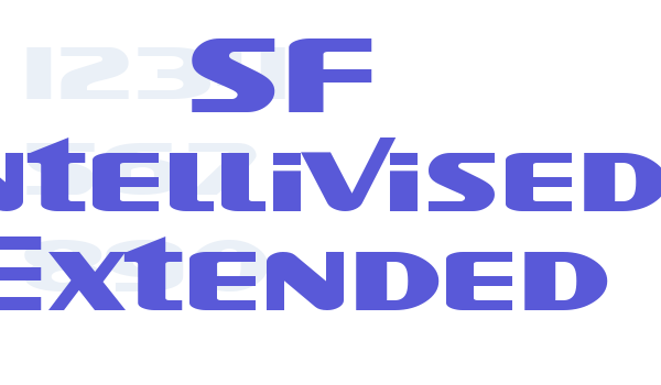 SF Intellivised Extended Font