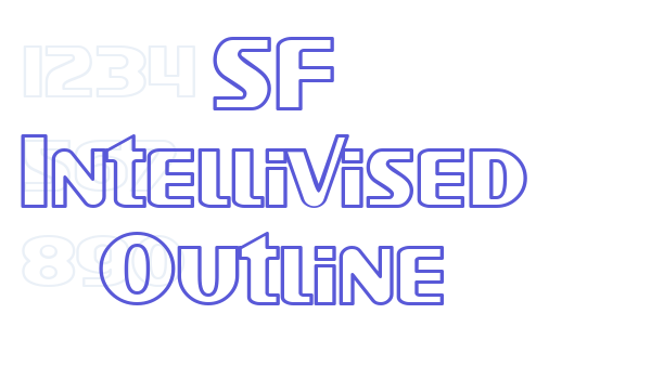 SF Intellivised Outline Font