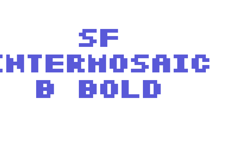 SF Intermosaic B Bold Font Download