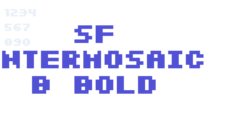 SF Intermosaic B Bold-font-download