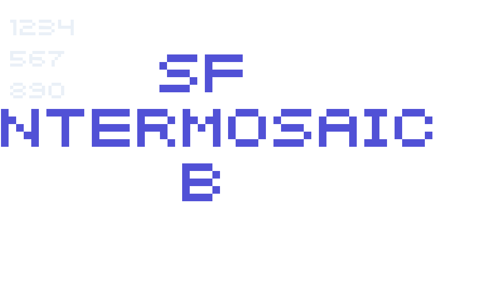 SF Intermosaic B-font-download