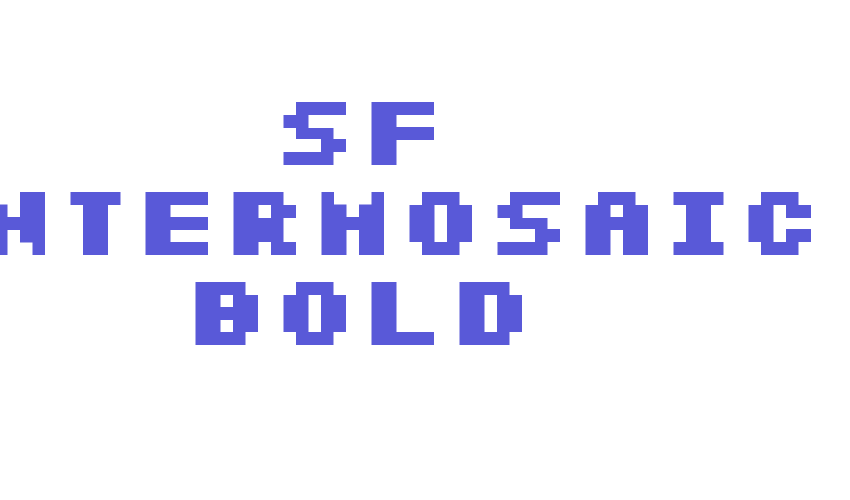 SF Intermosaic Bold Font Download