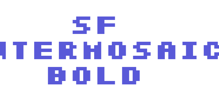 SF Intermosaic Bold Font Download