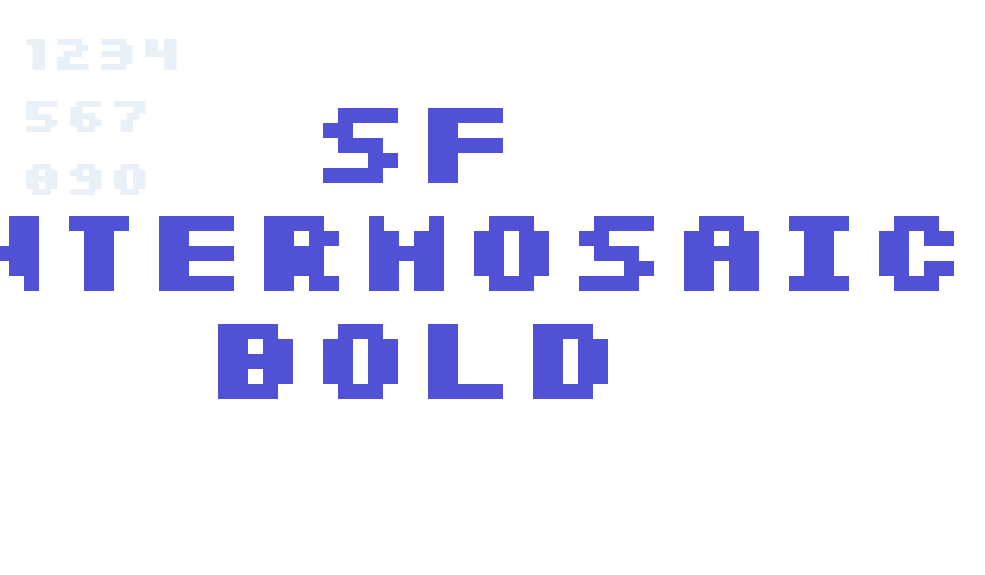 SF Intermosaic Bold-font-download