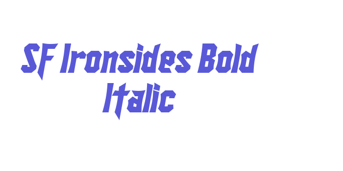 SF Ironsides Bold Italic Font Download