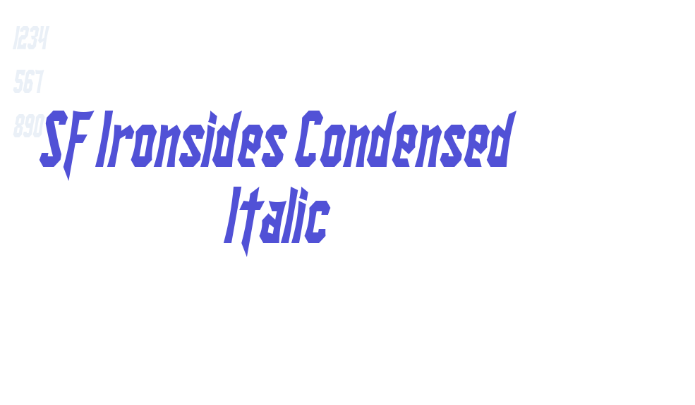 SF Ironsides Condensed Italic-font-download