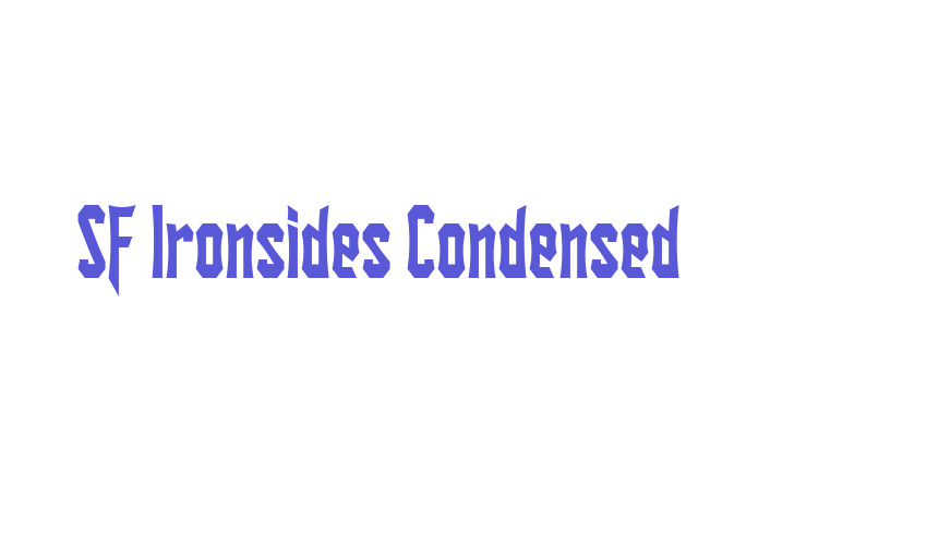 SF Ironsides Condensed Font Download