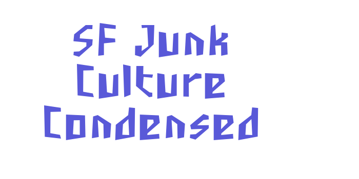 SF Junk Culture Condensed Font Download