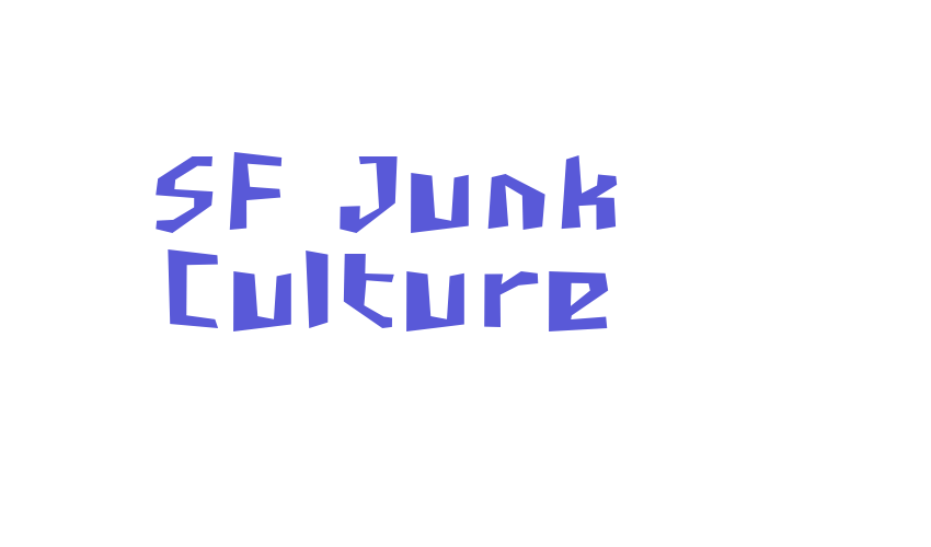 SF Junk Culture Font Download