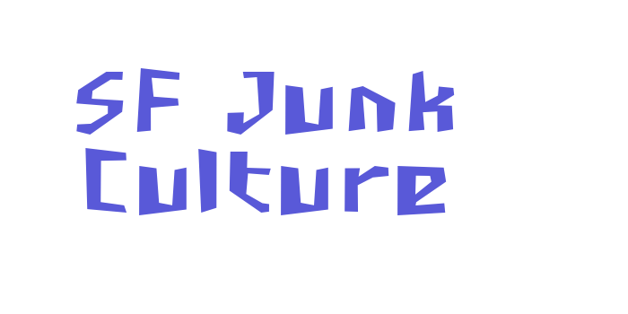 SF Junk Culture Font