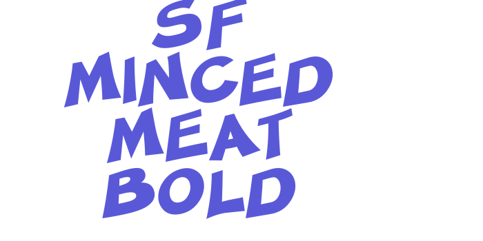 SF Minced Meat Bold Font Download