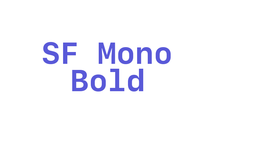 SF Mono Bold Font Download