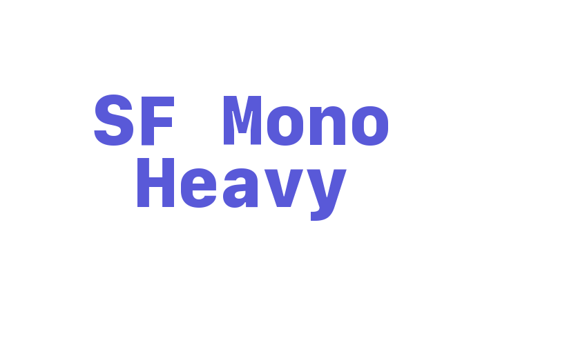 SF Mono Heavy Font Download