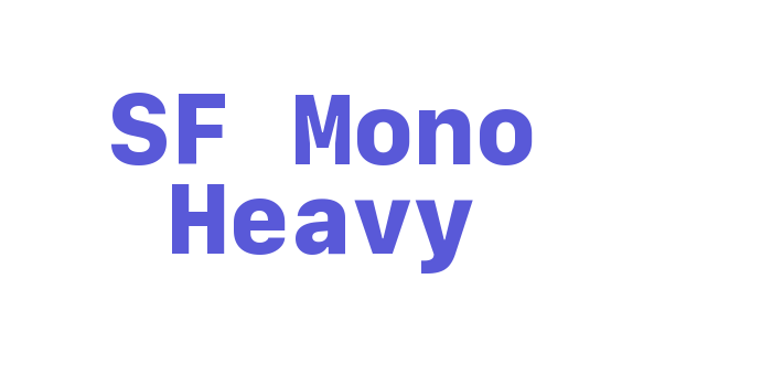 SF Mono Heavy Font Download