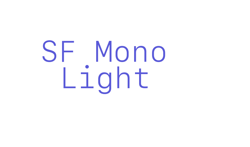 SF Mono Light Font Download