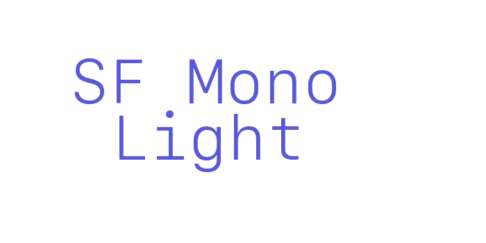 SF Mono Light Font Download