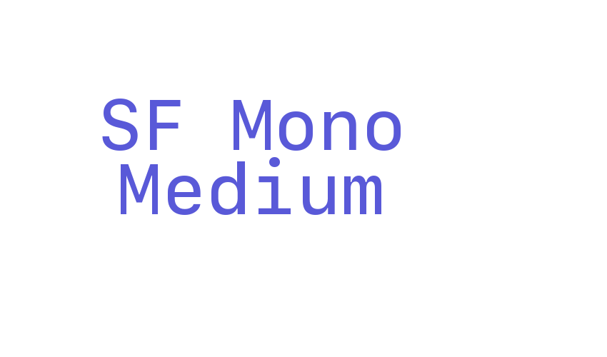 SF Mono Medium Font Download