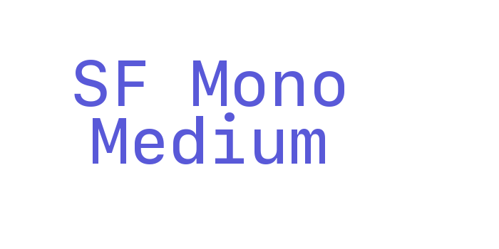 SF Mono Medium Font Download