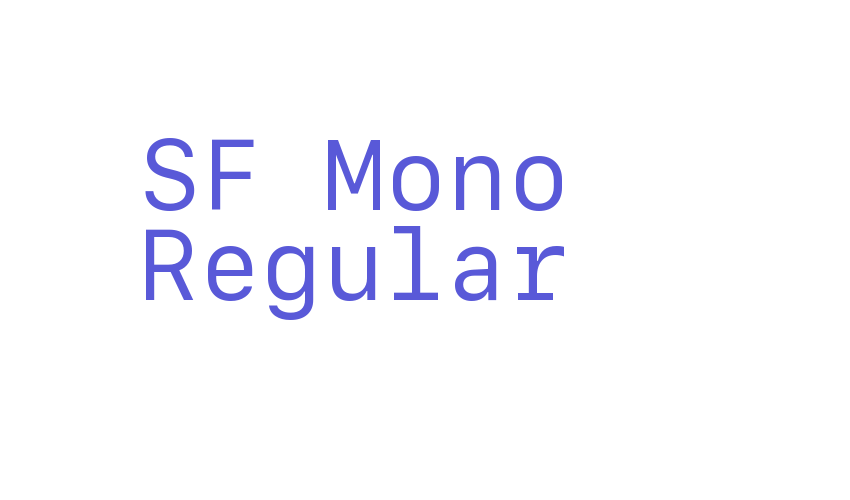 SF Mono Regular Font Download