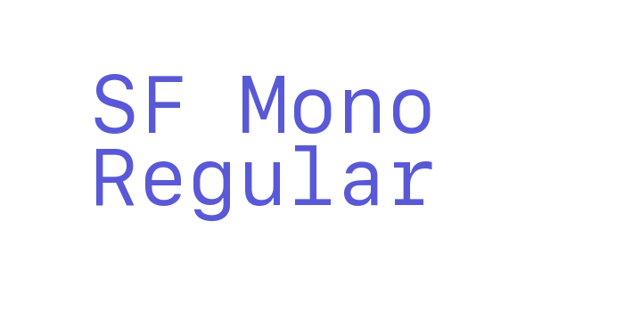 SF Mono Regular Font Download