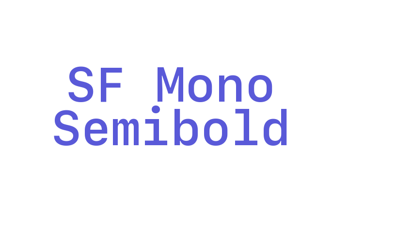 SF Mono Semibold Font Download