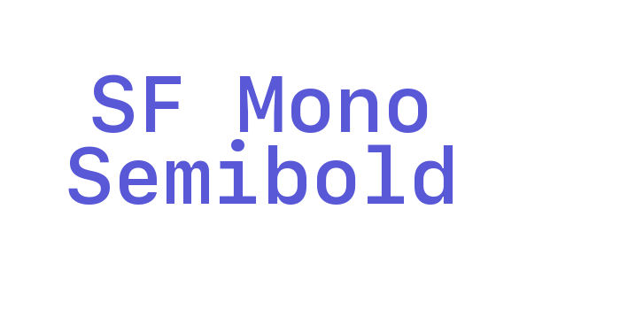 SF Mono Semibold Font Download