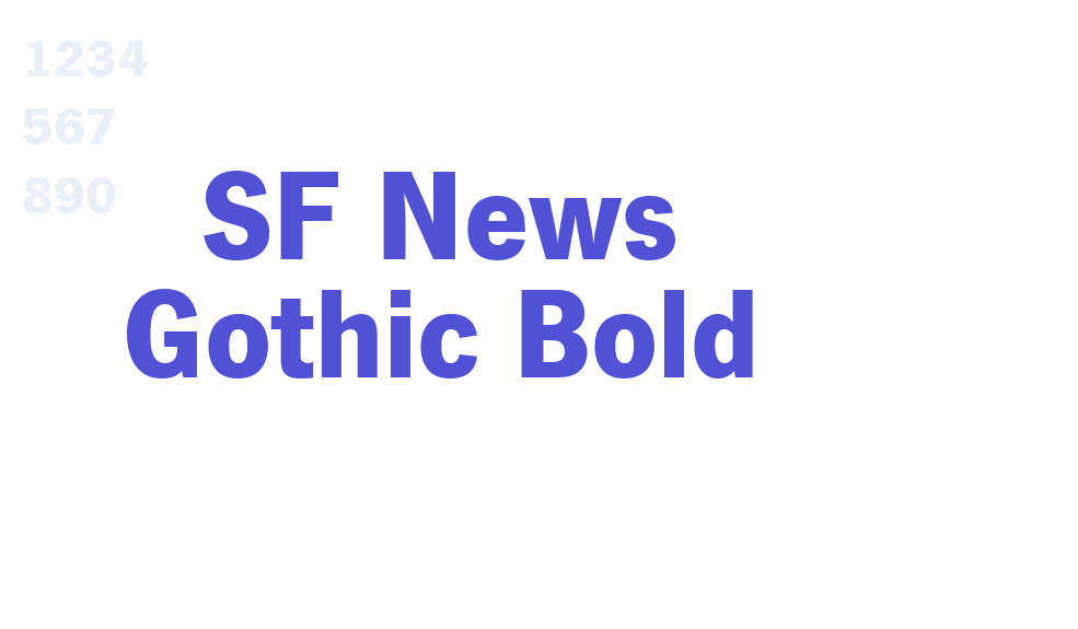 SF News Gothic Bold-font-download